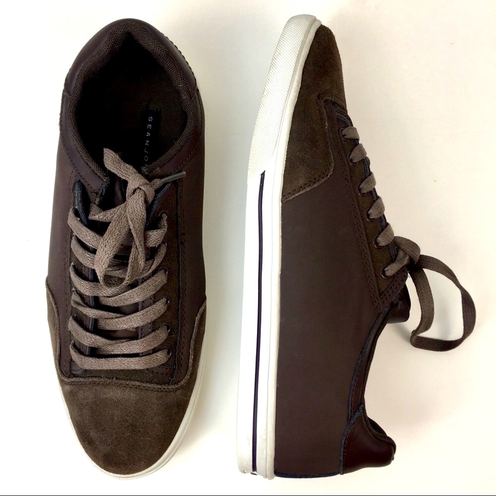 🛍 Men’s Sean Jean Hardlined Sneakers, Brown, size 10